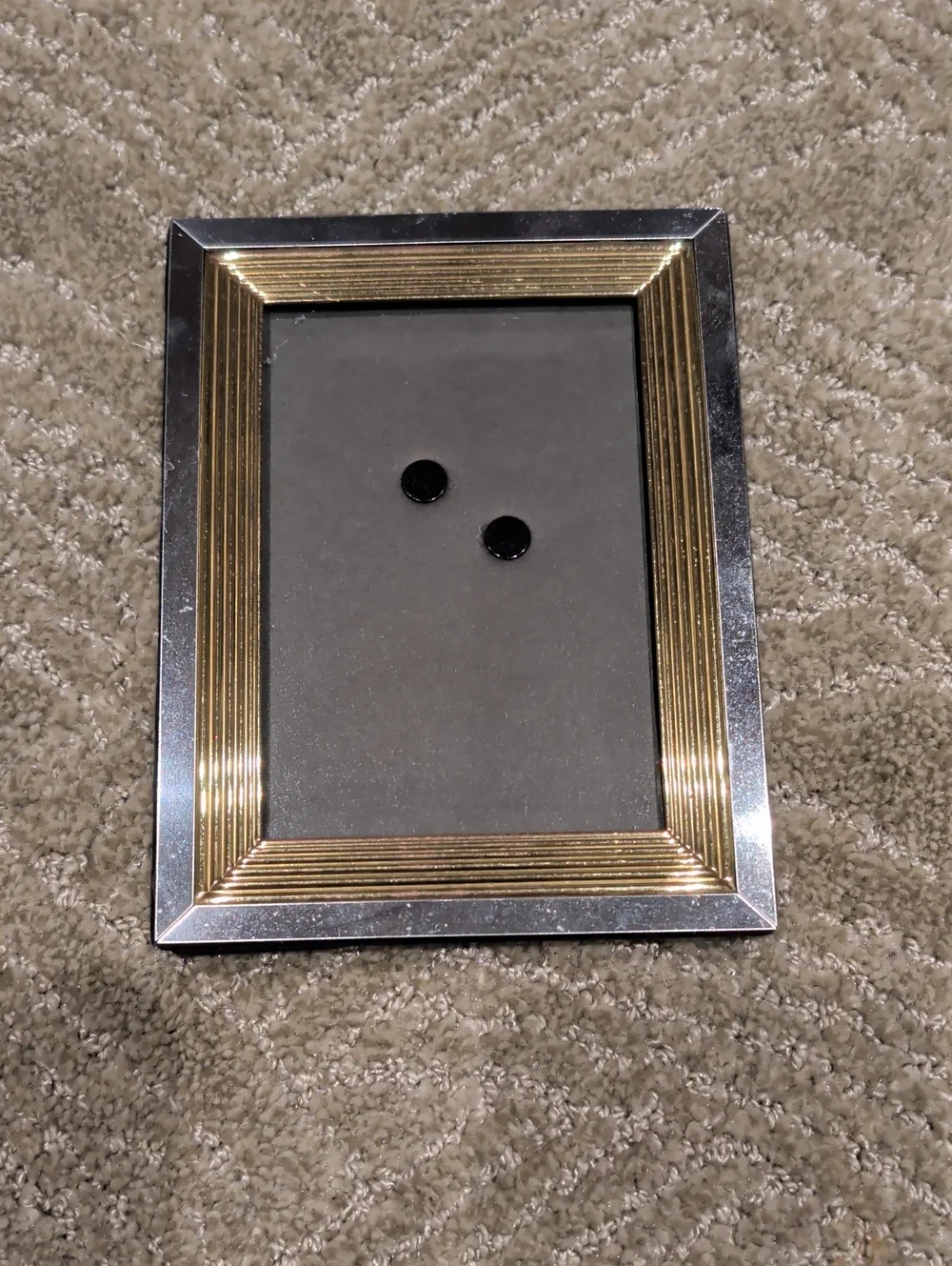 Classic Two-Tone Metal Picture Frame - Gold and Silver